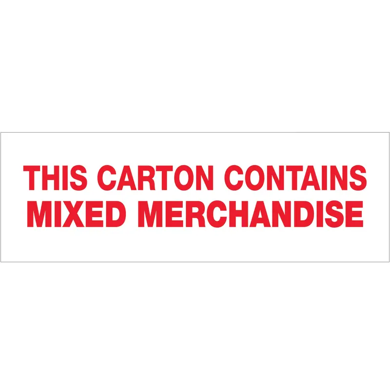 2" x 55 yds. - "Mixed Merchandise" Tape Logic Messaged Carton Sealing Tape (T901P10) Case Of 36