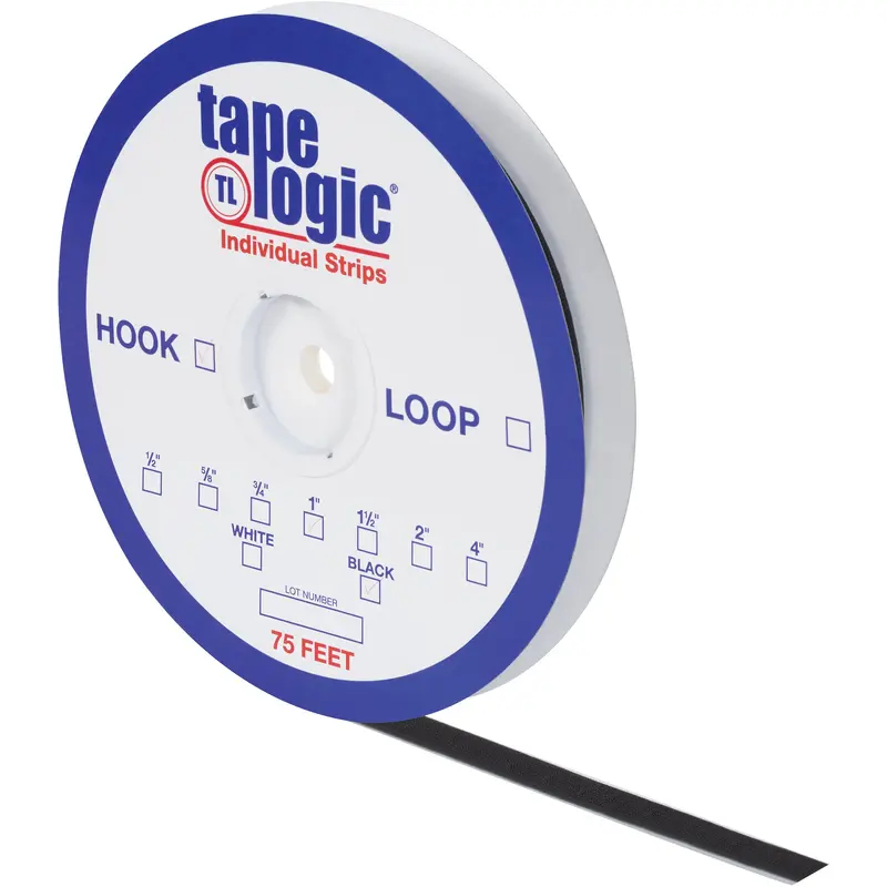 2" x 75' Black Hook Tape Logic Individual Tape Strips (HLT121) Each