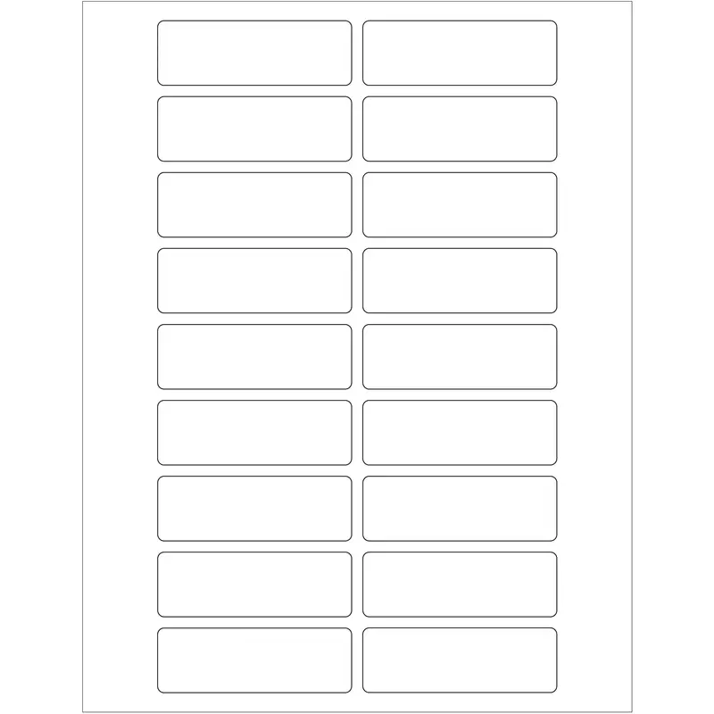 3 x 1" White Rectangle Laser Labels (LL116) Case Of 1800