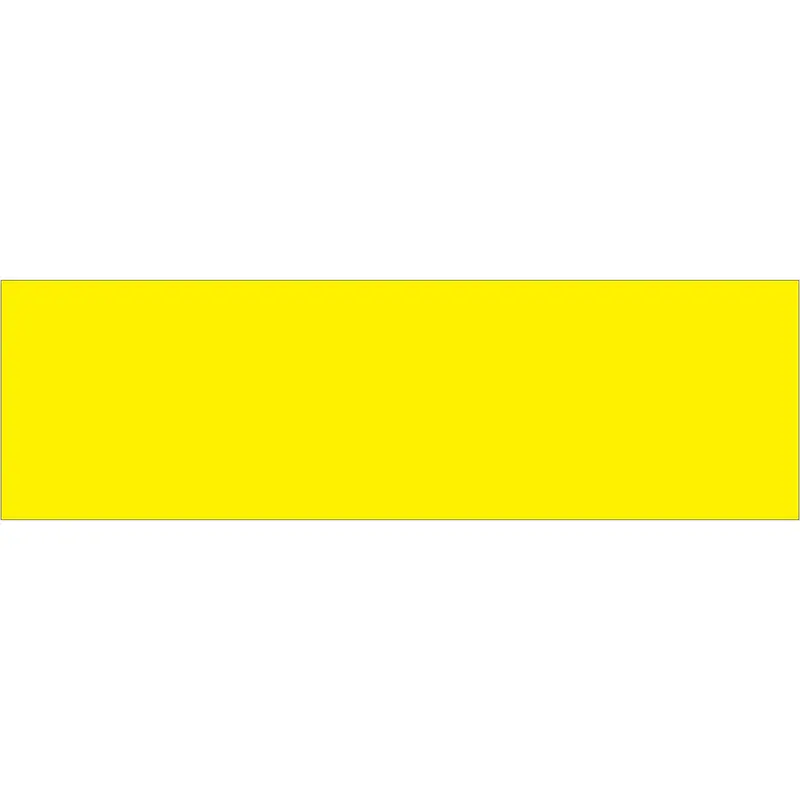 3 x 10" Fluorescent Yellow Inventory Rectangle Labels (DL634L) Roll Of 250
