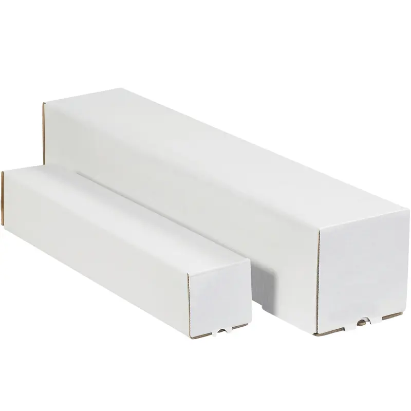 3 x 3 x 25" White Square Mailing Tubes (M3325) Bundle Of 25