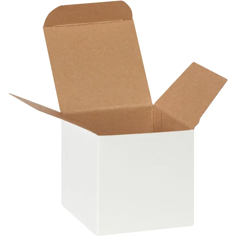 3 x 3 x 3" White Reverse Tuck Folding Cartons (RTC60W) Case Of 250