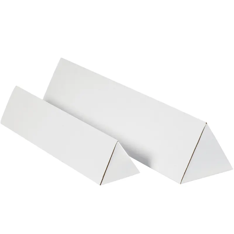 3 x 36 1/4" White Triangle Mailing Tubes (MTM336) Bundle Of 50