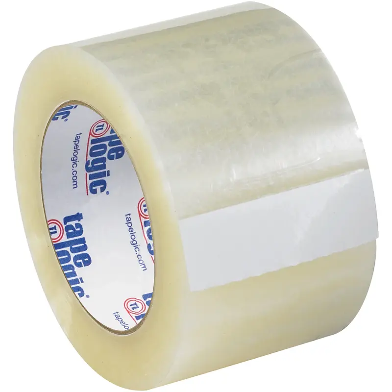 3" x 110 yds. Clear Tape Logic #122 Quiet Carton Sealing Tape (T905122) Case Of 24