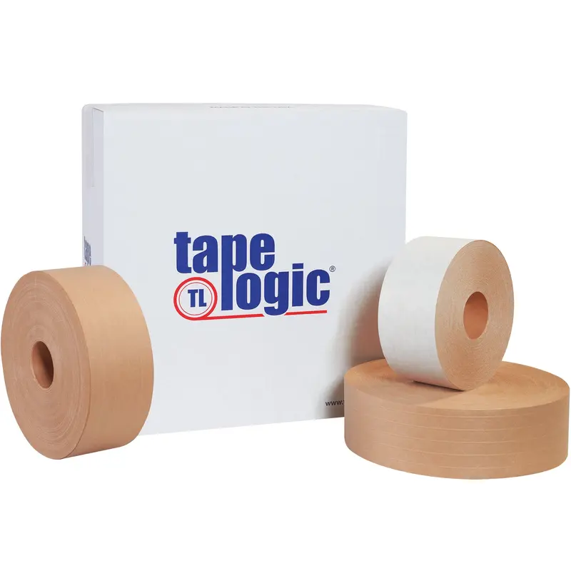 3" x 450' White TAPE LOGIC #7500 Reinforced Water Activated Tape (T9077500W) Case Of 10