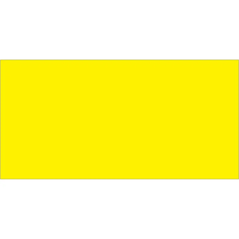 3 x 6" Fluorescent Yellow Inventory Rectangle Labels (DL633L) Roll Of 250