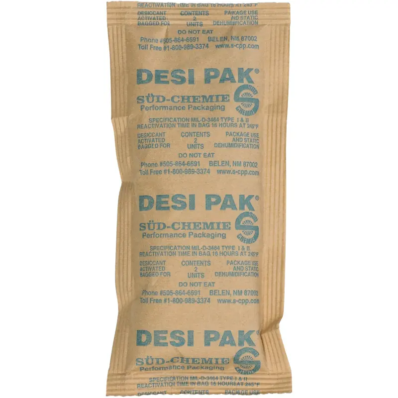 3 x 6 x 3/8" Kraft Clay Desiccants - 34 Gallon Drum (DES111) Case Of 800
