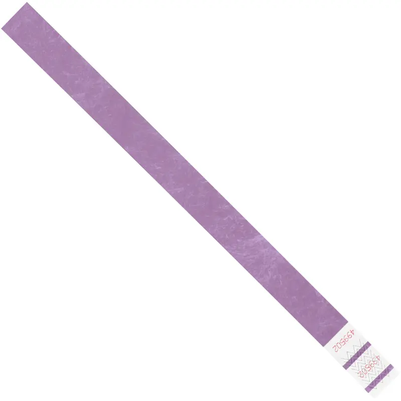 3/4 x 10" Purple Tyvek Wristbands (WR101PL) Case Of 500