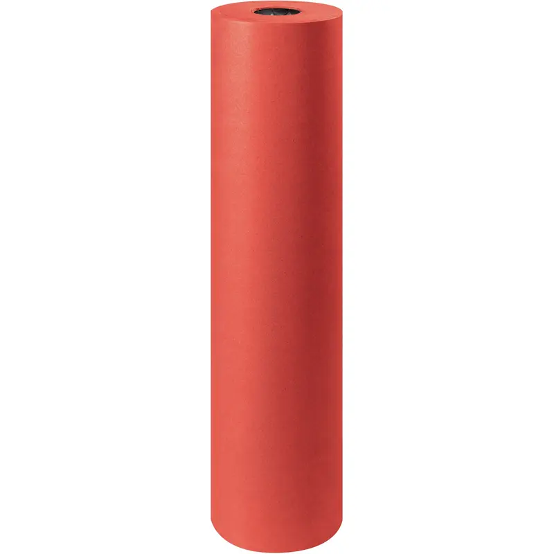 36" - 50 lb. Red Kraft Paper Rolls (KP3650RD) Roll Of 1