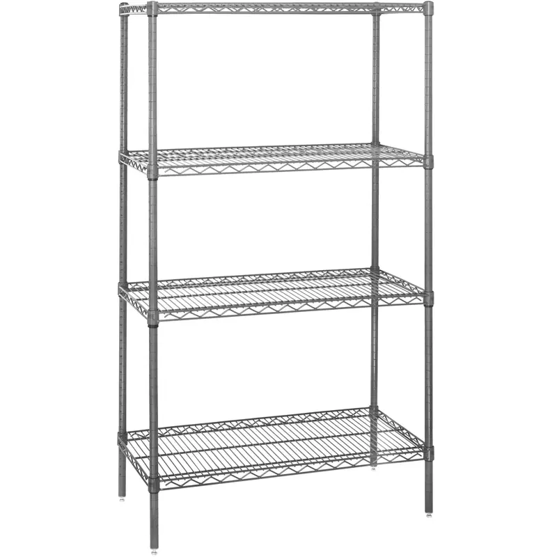 36 x 12 x 63" - 4 Shelf Wire Shelving Starter Unit (WS361263) Each