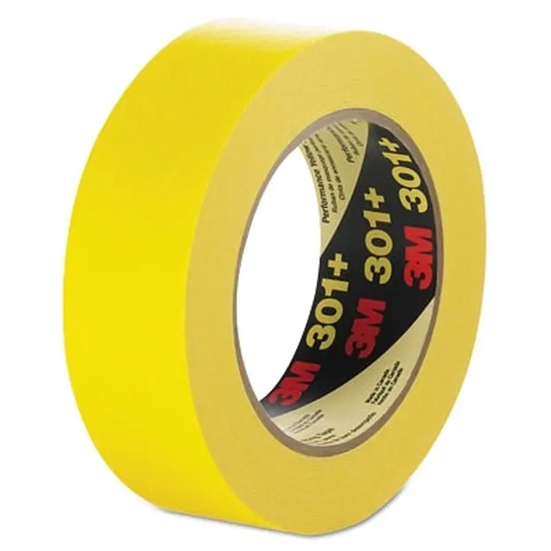 3M 301  Performance Masking Tape, 48 mm x 55 m, Yellow (405-051115-64753) 1 Roll