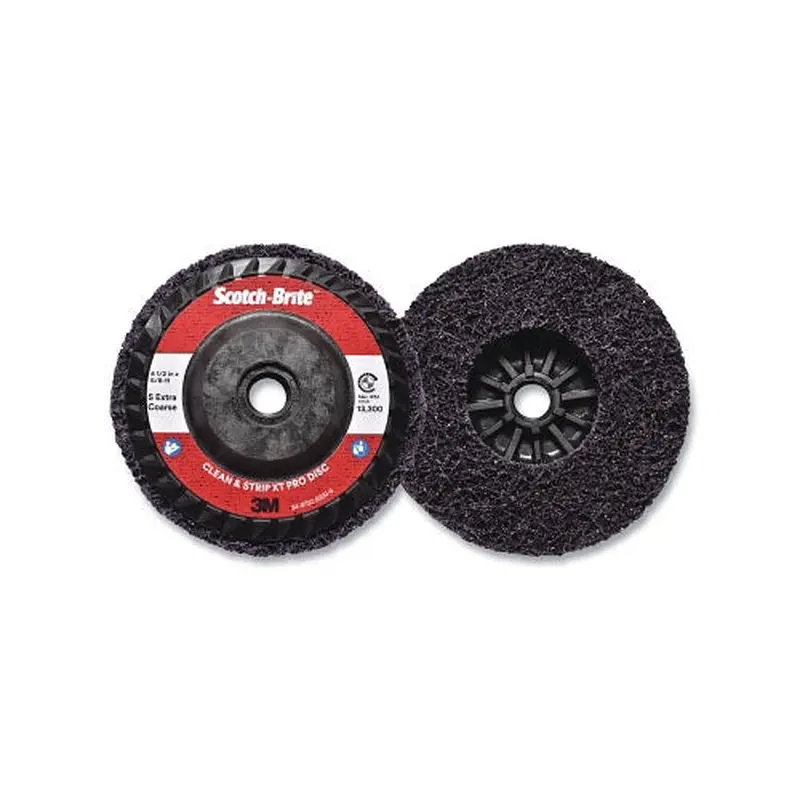 3M Clean and Strip XT Disc, 4-1/2 in x 5/8 in-11, Extra Coarse, Silicon Carbide, 13300 rpm, Purple (405-638060-05574) 10 EA / CA