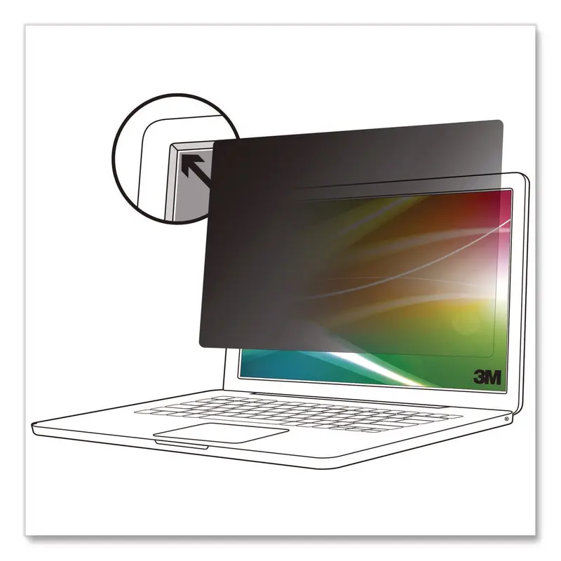 3M Bright Screen Privacy Filter, For 15" Laptop (MMMBP150C3B) Each
