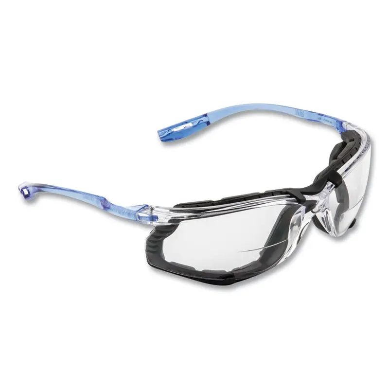 3M CCS Protective Eyewear with Foam Gasket,  1.5 Diopter Strength, Blue Plastic Frame, Clear Polycarbonate Lens (MMMVC215AF) Each