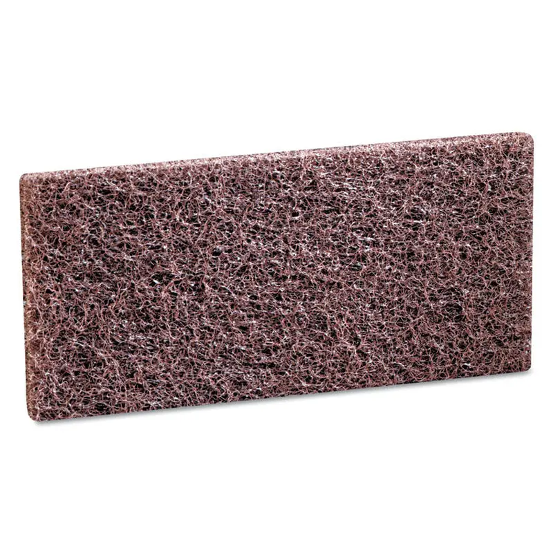 3M Doodlebug Scrub 'n Strip Pad, 4.63 x 10, Brown, 5 Pads/Box, 4 Boxes/Carton (MMM08004) 4 Packs of 5