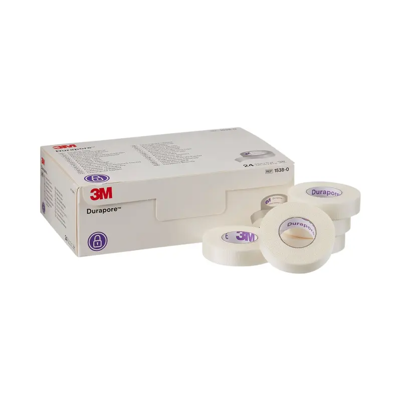 3M Durapore Medical Tape White 1/2 Inch X 10 Yard Silk-Like Cloth NonSterile (5774_CS) 240/CS