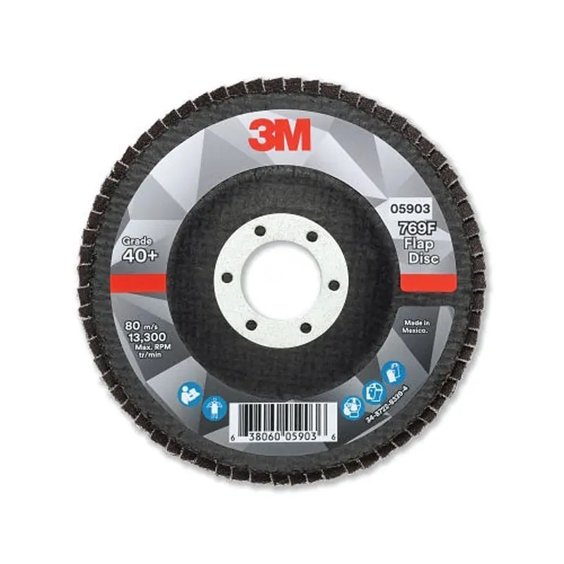 3M Flap Disc, 4.5 in x 7/8 in, 769F T27, 40  Grit (405-638060-05903) 10 EA / CA