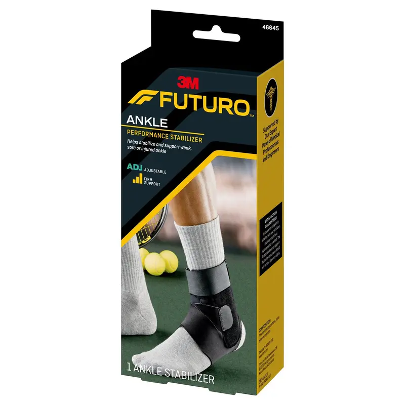 3M Futuro Sport Deluxe Ankle Stabilizer One Size Fits Most D-Ring / Hook and Loop Strap Closure Foot (971901_EA) 1/EA