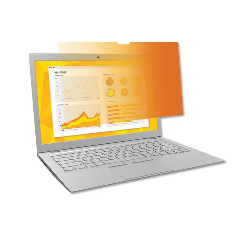 3M Gold Frameless Privacy Filter for 15.6" Widescreen Laptop, 16:9 Aspect Ratio (MMMGF156W9B) Each