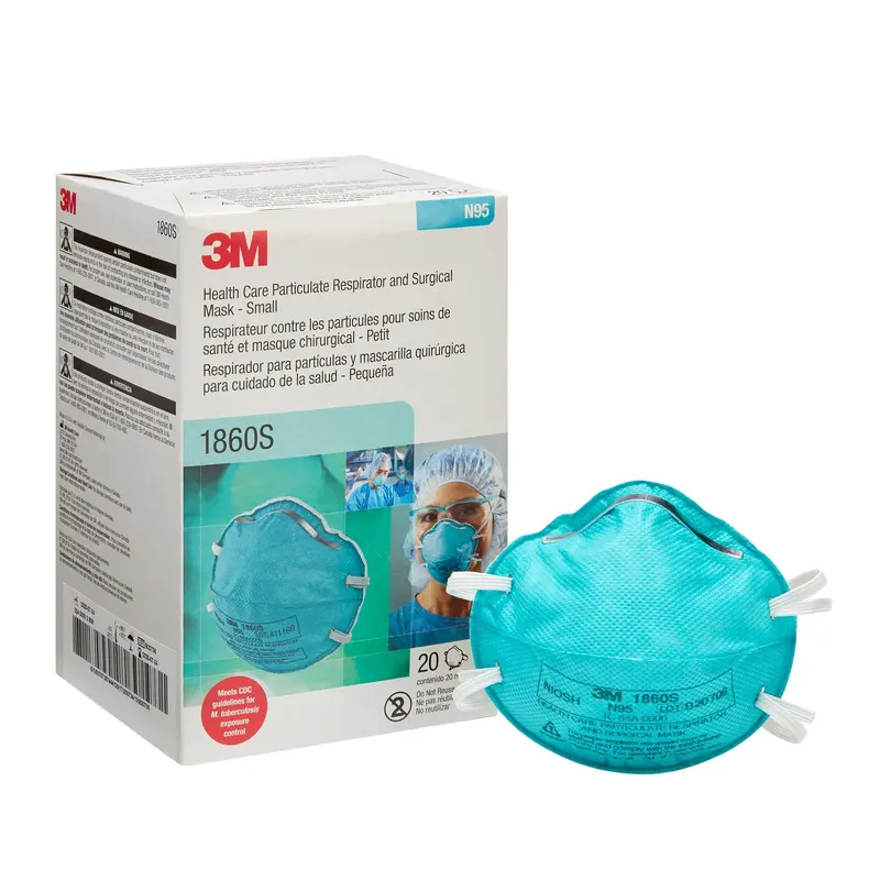 3M Particulate Respirator / Surgical Mask Medical N95 ASTM F1862 Elastic Strap Small (296194_BX) 20/BX