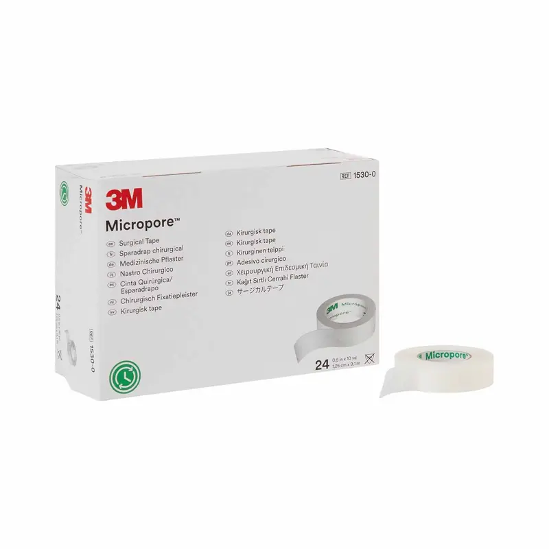 3M Micropore Medical Tape White 1/2 Inch X 10 Yard Paper NonSterile (5766_CS) 240/CS