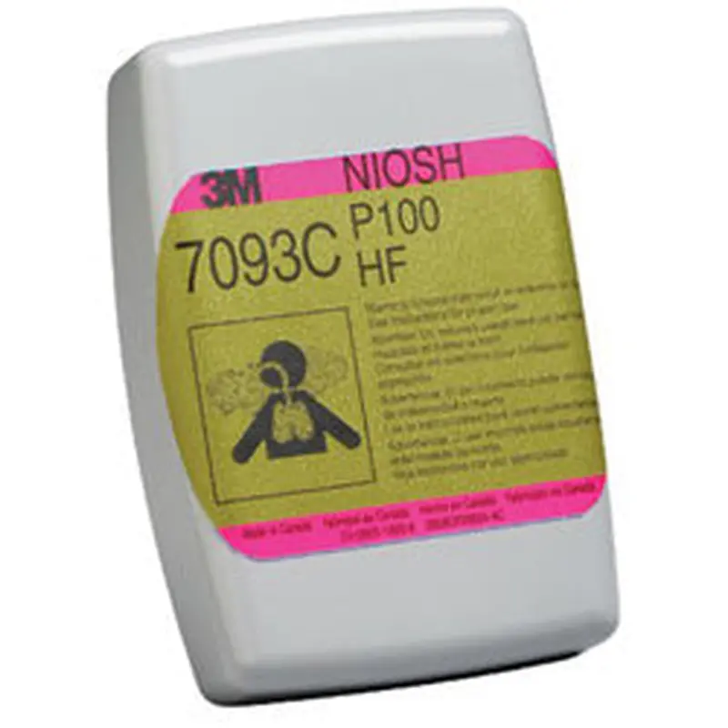 3M Particulate Filters 7093, P100, Nuisance Level Organic Vapor/Acid Gas (142-7093CB) Box of 2