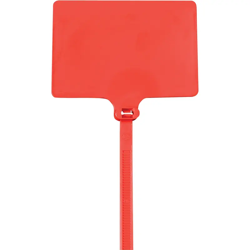 6" 120# Red Identification Cable Ties (CTID80) Case Of 100