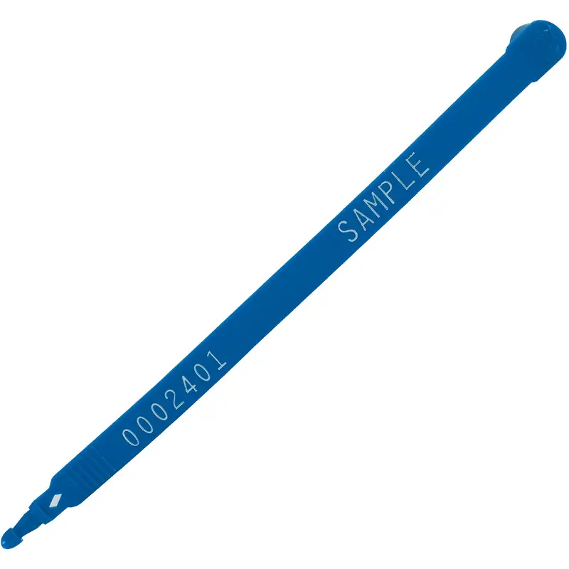 7 1/2" Blue Plastic Truck Seals (SE1027BL) Case Of 100
