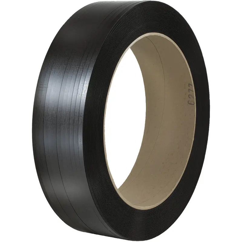 7/16" x 9000' - 16 x 6" Core Hand Grade Signode Comparable Polypropylene Strapping - Smooth (PSH723) Coil   Of 1