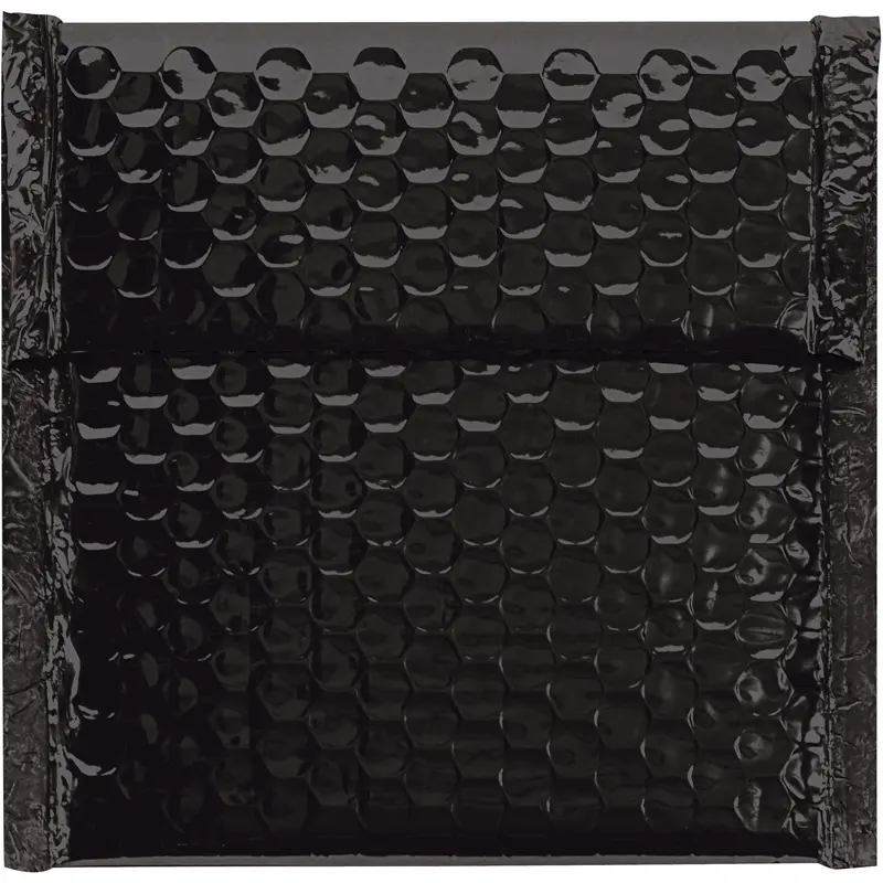 7 x 6 3/4" Black Glamour Bubble Mailers (GBM0706BK) Case Of 72