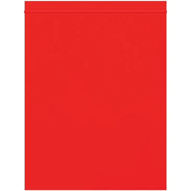 8 x 10" - 2 Mil Red Reclosable Poly Bags (PB3635R) Case Of 1000
