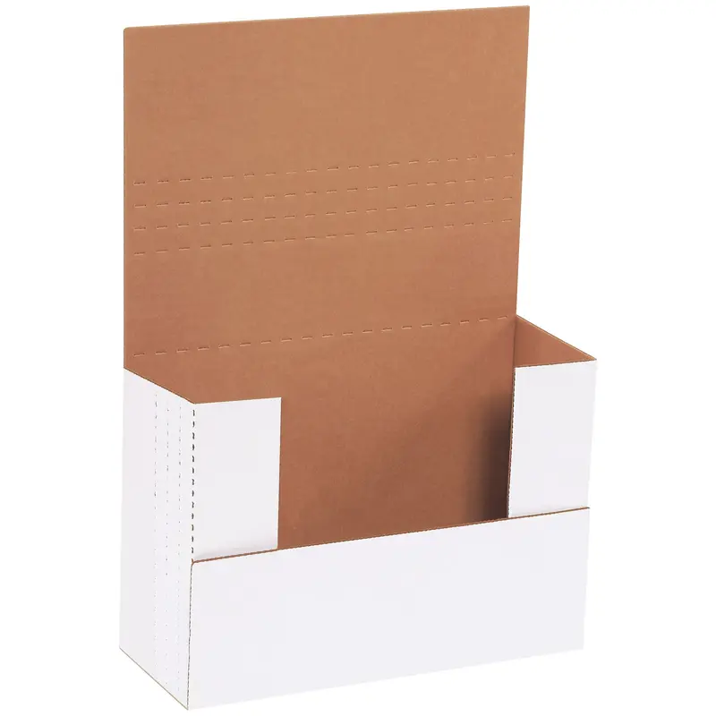 9 1/2 x 6 1/2 x 3 1/2" White Easy-Fold Mailers (M9635BF) Bundle Of 50