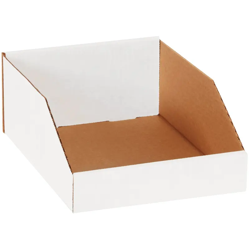 9 x 12 x 4 1/2" White Bin Boxes (BINMT912) Bundle Of 50