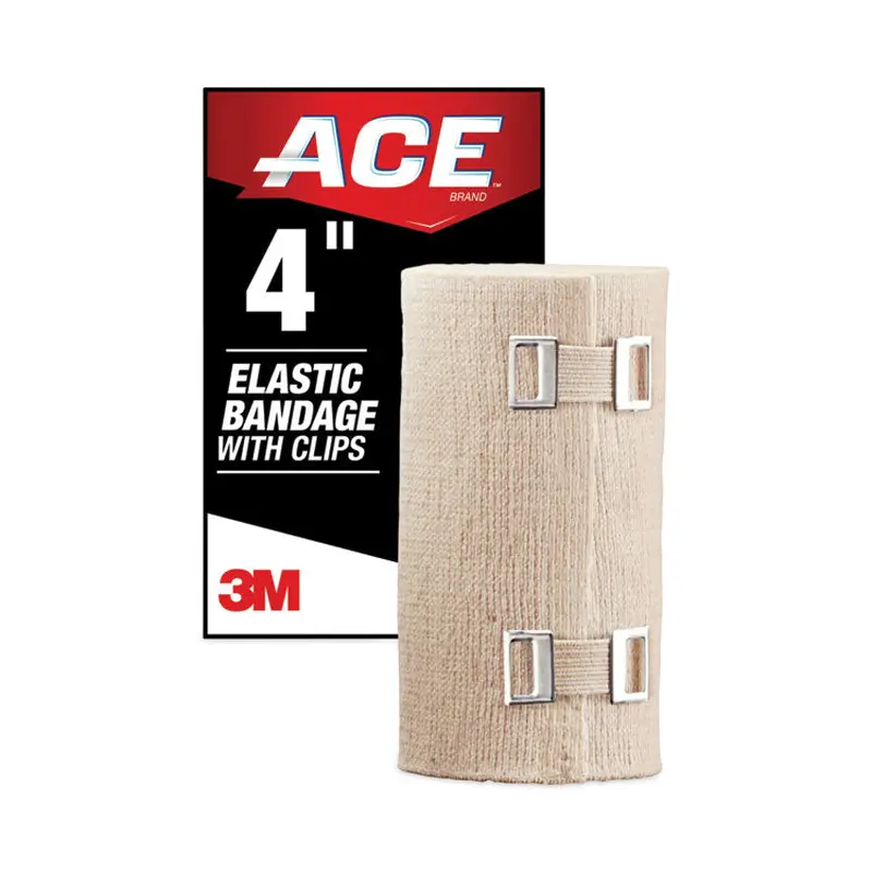 ACE Elastic Bandage with E-Z Clips, 4 x 64 (MMM207313) Each