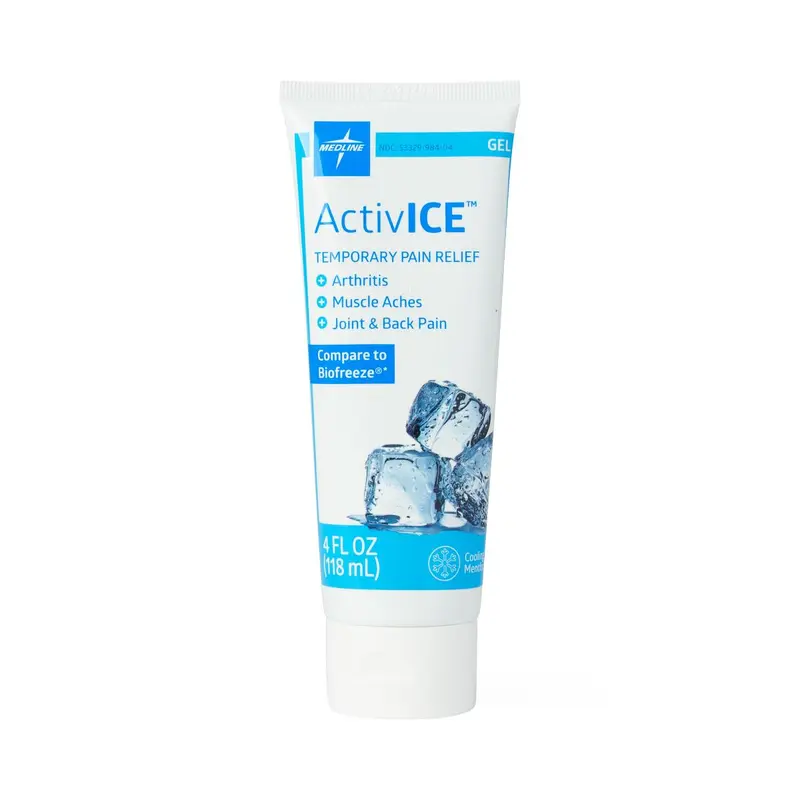 ActivICE Topical Pain Reliever, 4 oz. Gel Tube, 24/CS (MDSAICEGEL) Case of 24