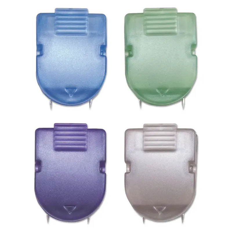 Advantus Wall Clips for Fabric Panels, 40 Sheet Capacity, Assorted Metallic Colors, 20/Box (AVT75338) Pack of 20
