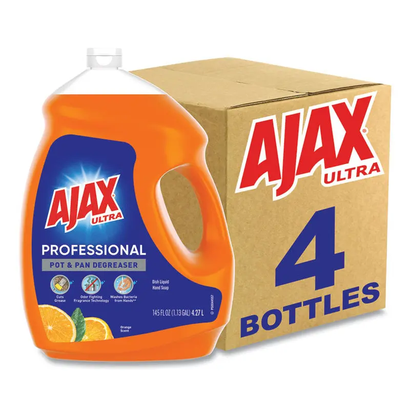 Ajax Dish Detergent, Orange Scent, 145 oz Bottle, 4/Carton (CPC61034313CT) Case of 4
