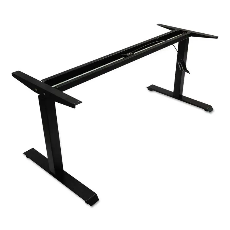 Alera AdaptivErgo Sit-Stand Pneumatic Height-Adjustable Table Base, 59.06" x 28.35" x 26.18" to 39.57", Black (ALEHTPN1B) Each