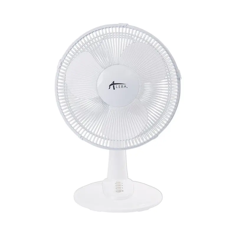 Alera 12" 3-Speed Oscillating Desk Fan, Plastic, White (ALEFAN122W) Each