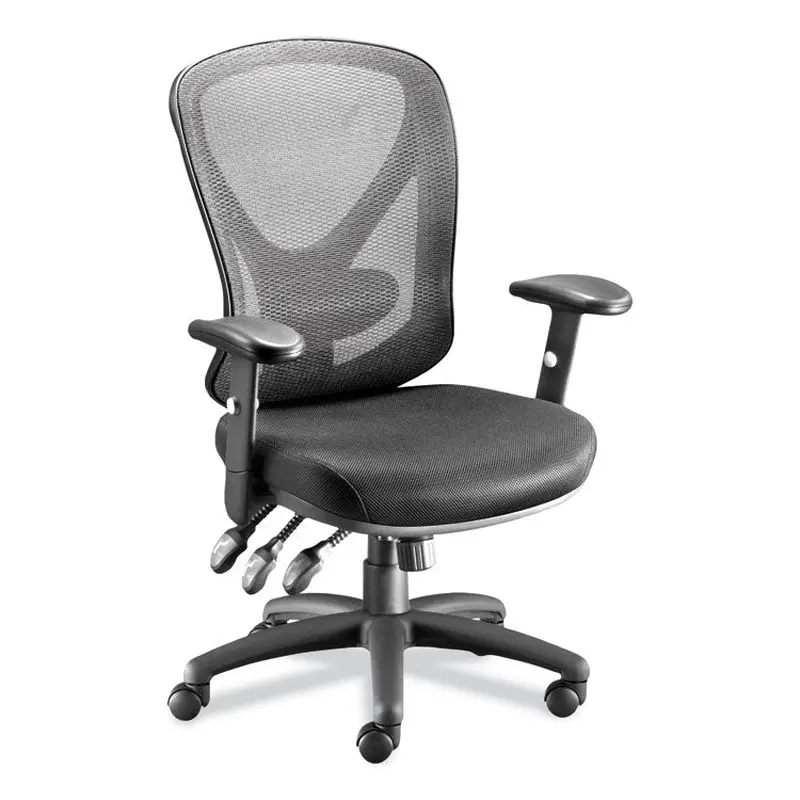 Alera Alera Aeson Series Multifunction Task Chair, Supports Up to 275 lb, 15" to 18.82" Seat Height, Black Seat/Back, Black Base (ALEAS42M14) Each