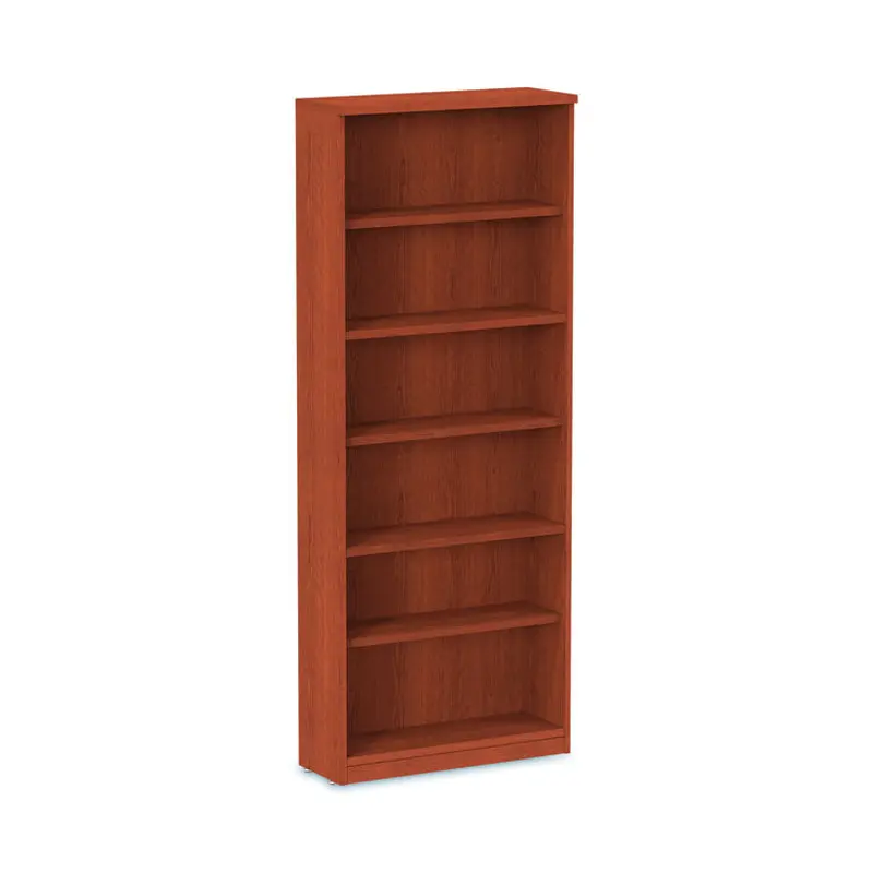 Alera Alera Valencia Series Bookcase, Six-Shelf, 31.75w x 14d x 80.25h, Medium Cherry (ALEVA638232MC) Each