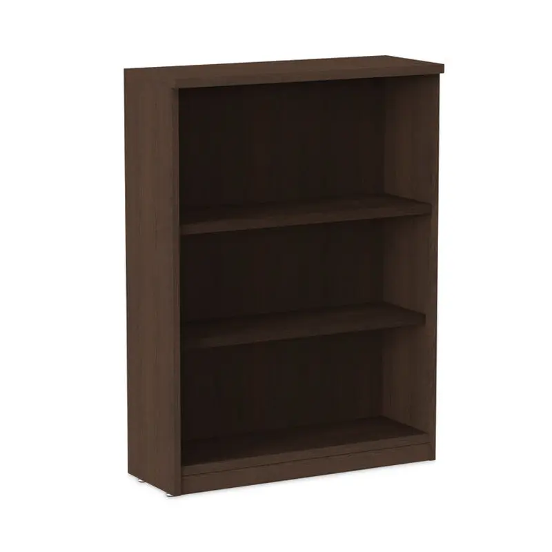 Alera Alera Valencia Series Bookcase, Three-Shelf, 31.75w x 14d x 39.38h, Espresso (ALEVA634432ES) Each