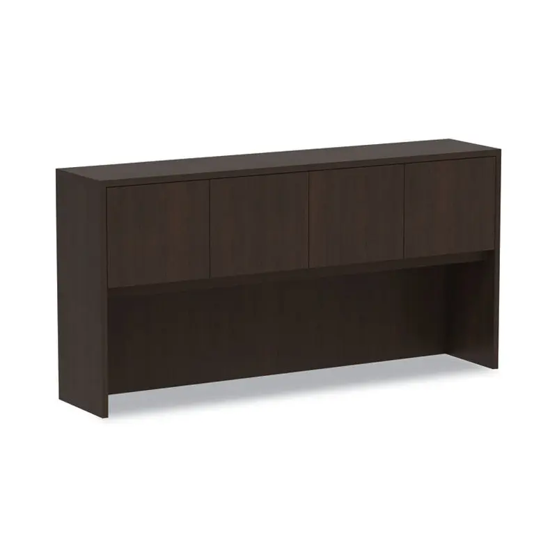 Alera Alera Valencia Series Hutch with Doors, 4 Compartments, 70.63w x 15d x 35.38h, Espresso (ALEVA287215ES) Each