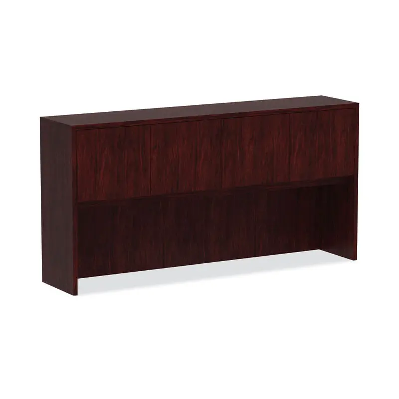 Alera Alera Valencia Series Hutch with Doors, 4 Compartments, 70.63w x 15d x 35.38h, Mahogany (ALEVA287215MY) Each