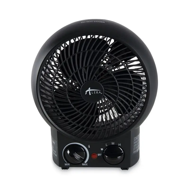 Alera Heater Fan, 1,500 W, 8.25 x 4.37 x 9.5, Black (ALEHEFF10B) Each