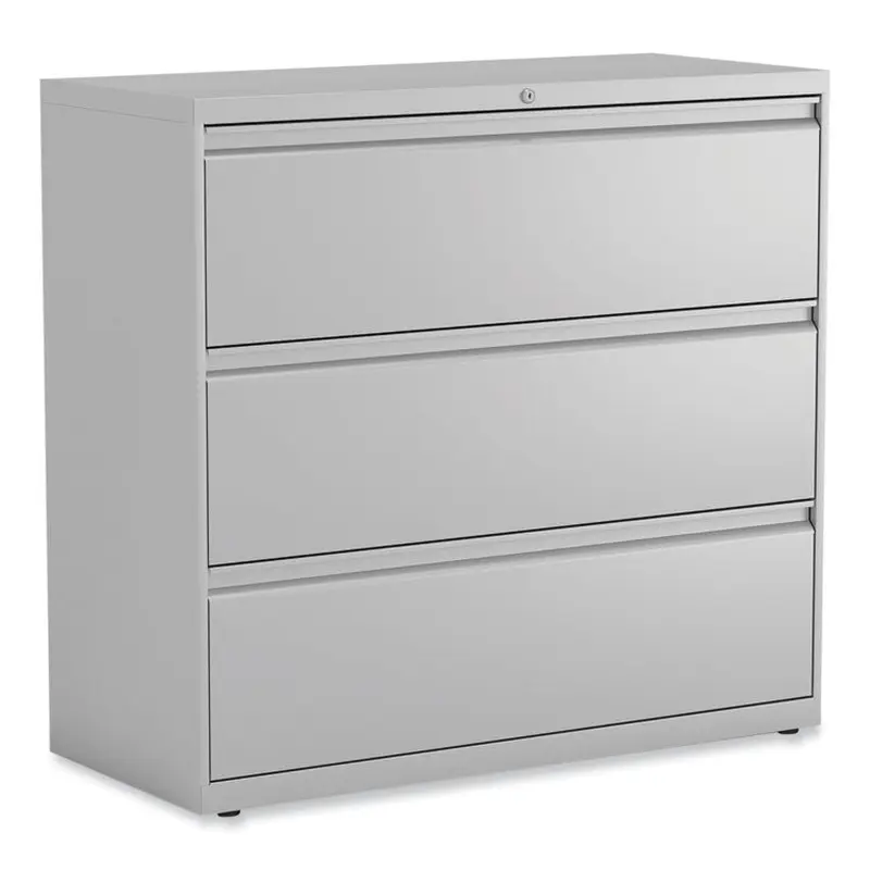 Alera Lateral File, 3 Legal/Letter/A4/A5-Size File Drawers, Light Gray, 42" x 18.63" x 40.25" (ALEHLF4241LG) Each