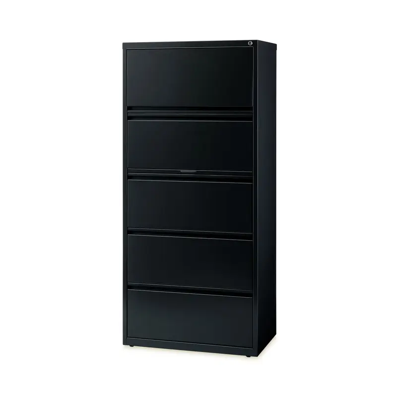 Alera Lateral File, Five Legal/Letter/A4-Size File Drawers, 30" x 18.62" x 67.62", Black (ALEHLF3067BL) Each