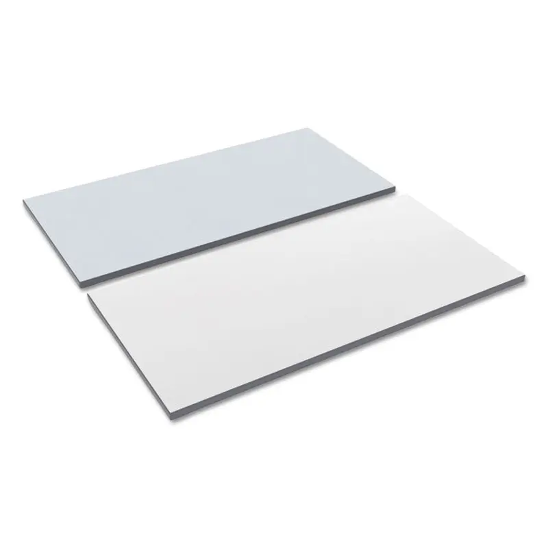 Alera Reversible Laminate Table Top, Rectangular, 59.38w x 23.63d, White/Gray (ALETT6024WG) Each