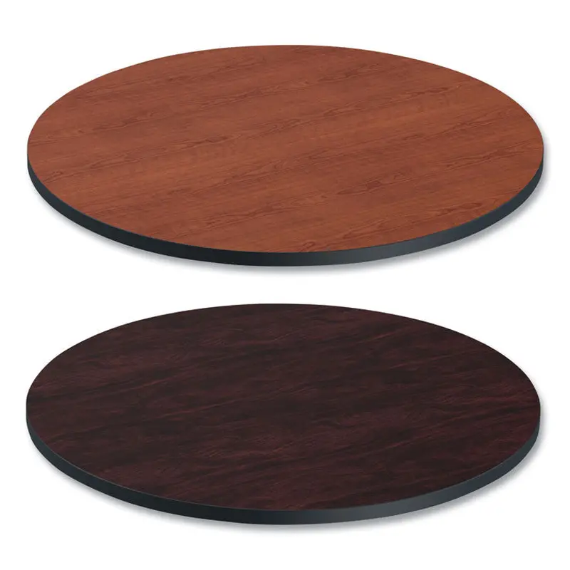 Alera Reversible Laminate Table Top, Round, 35.5" Diameter, Medium Cherry/Mahogany (ALETTRD36CM) Each