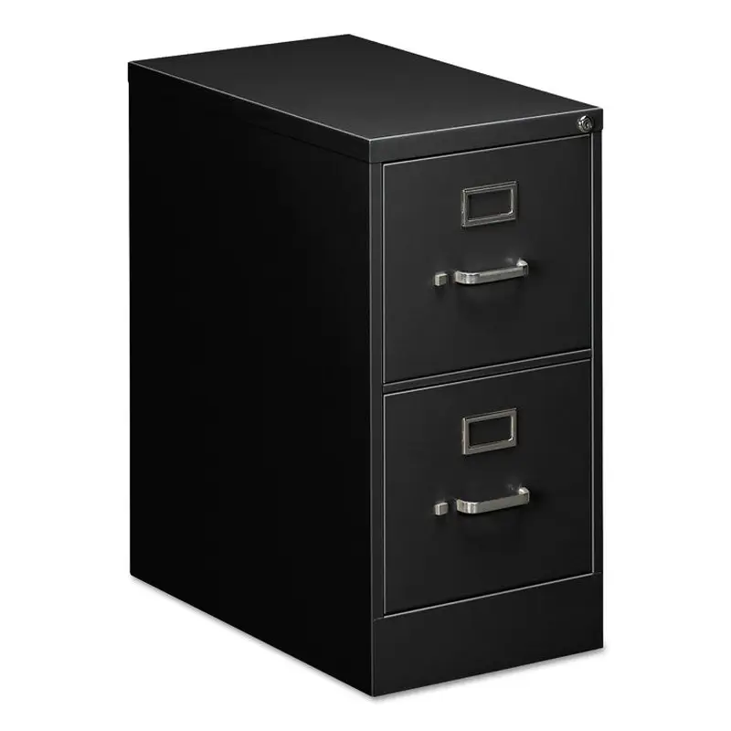 Alera Two-Drawer Economy Vertical File, 2 Letter-Size File Drawers, Black, 15" x 25" x 28.38" (ALEHVF1529BL) Each